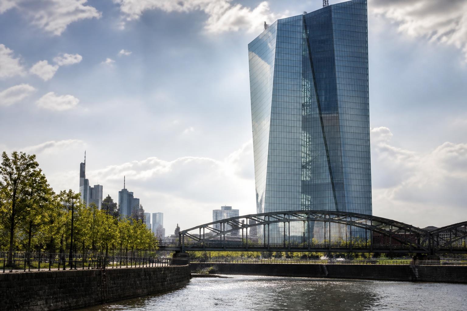 Sede do Banco Central Europeu em Frankfurt.