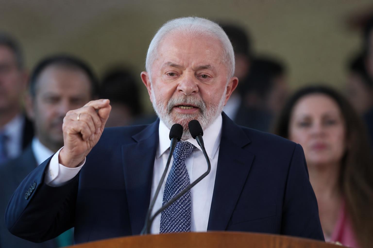 Foto oficial do presidente Luiz Inácio Lula da Silva.