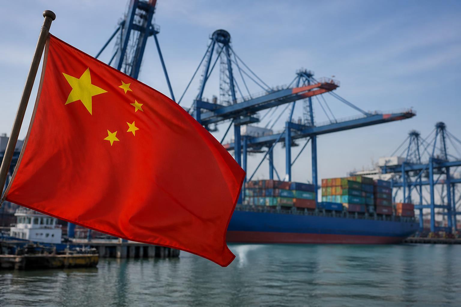 Porto de contêineres na China