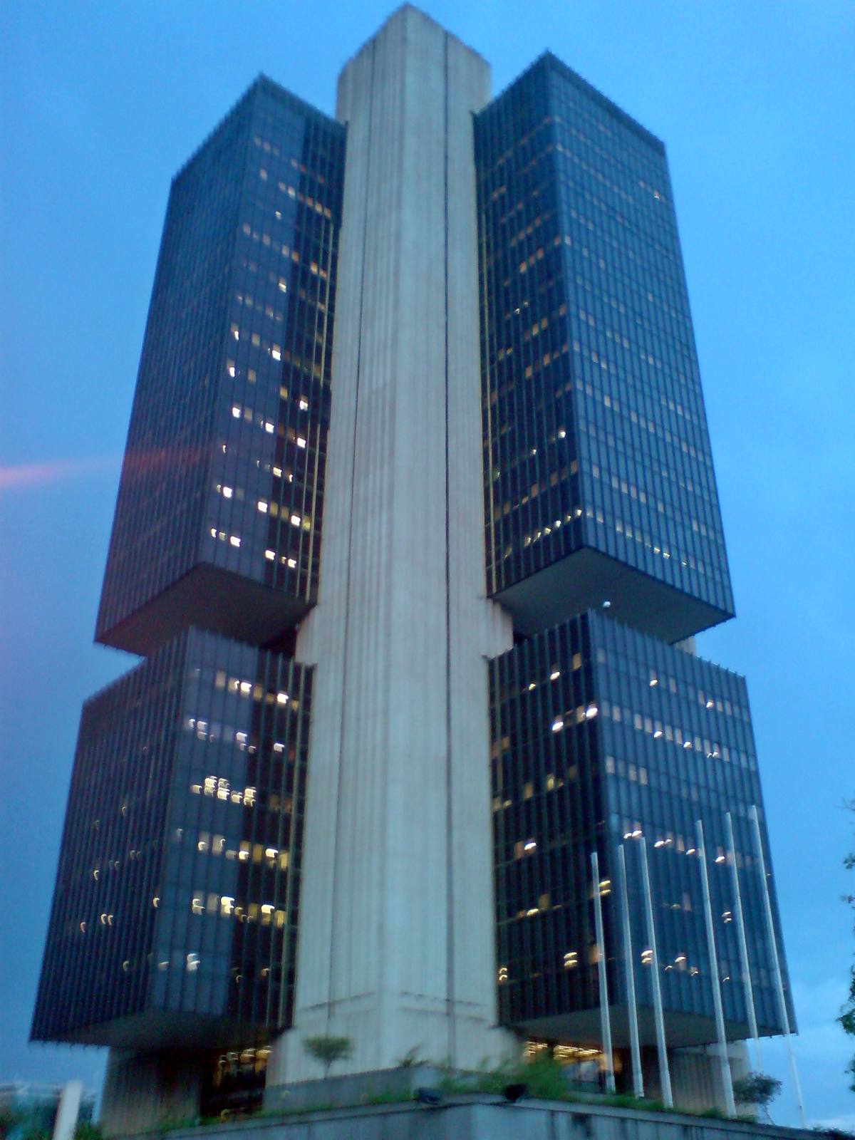 Fachada do prédio do Banco Central do Brasil em Brasília