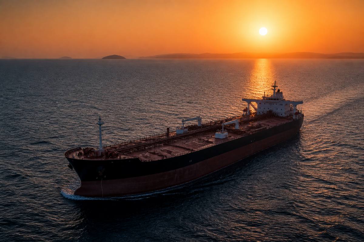 Petroleiro navegando no Oriente Médio