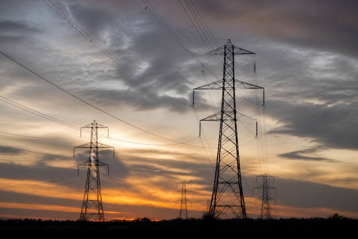 Torres de transmissão de energia elétrica industrial