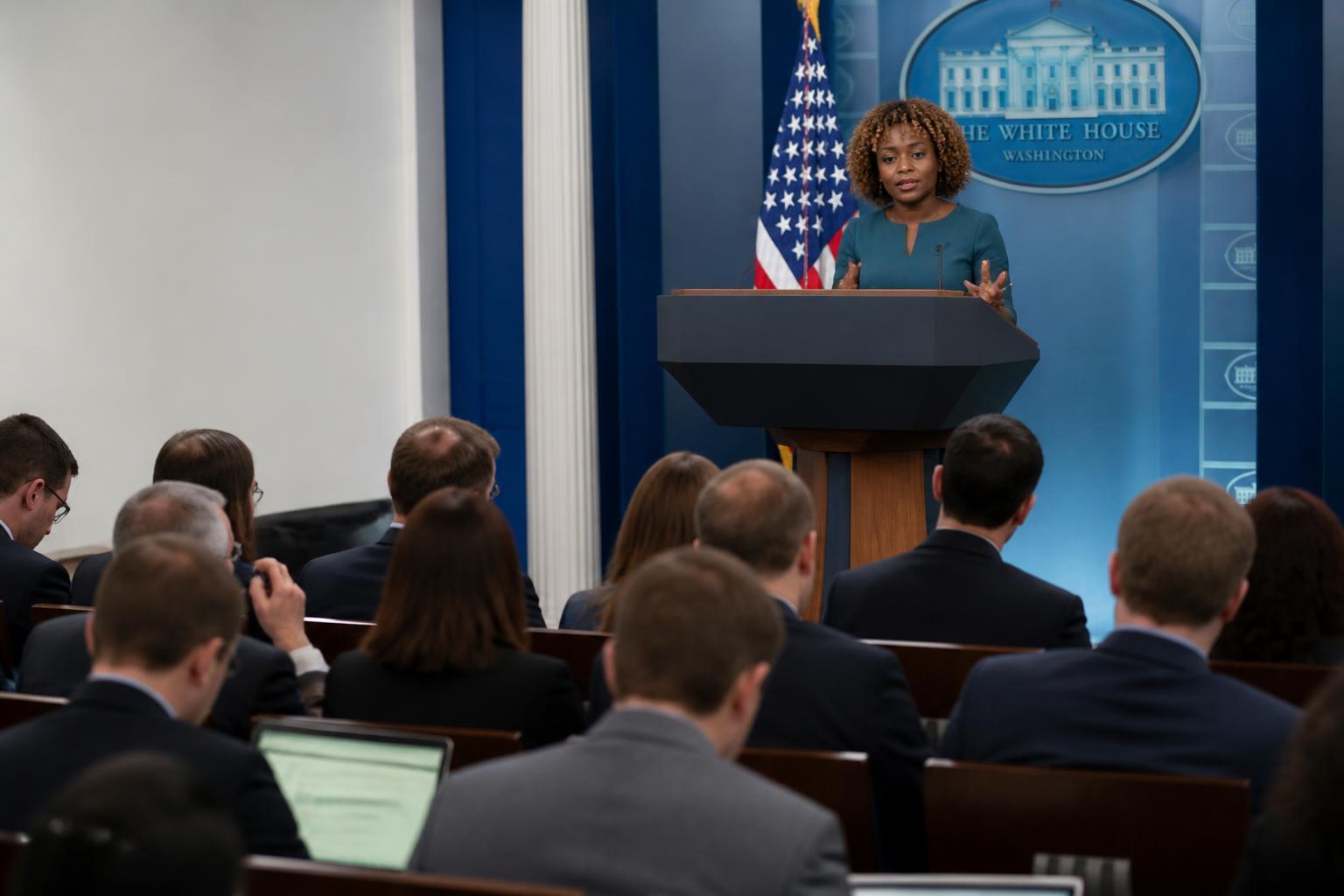 Sala de imprensa da Casa Branca em Washington
