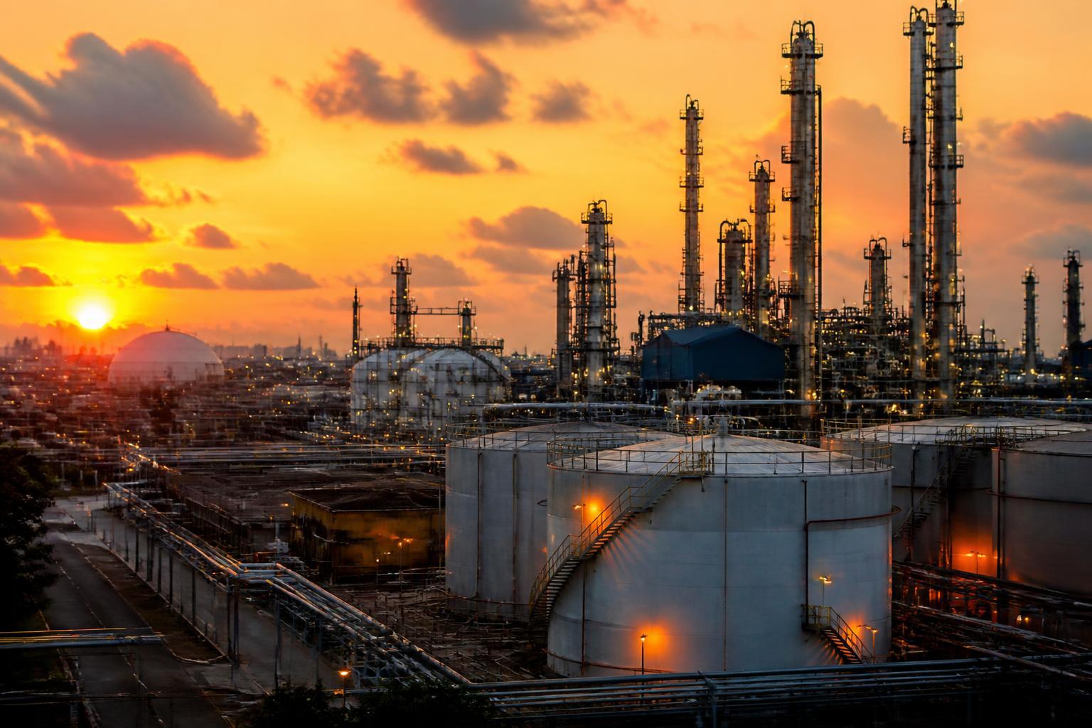 Instalações de planta industrial petroquímica de resinas