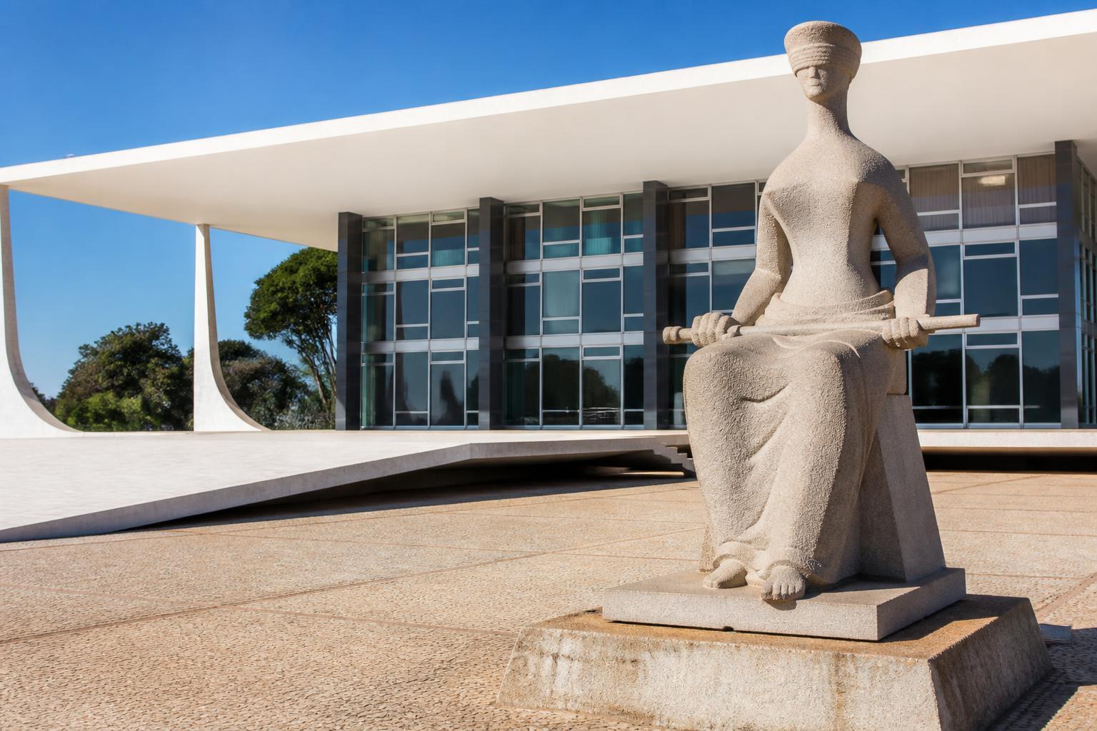 Fachada do Supremo Tribunal Federal em Brasília.